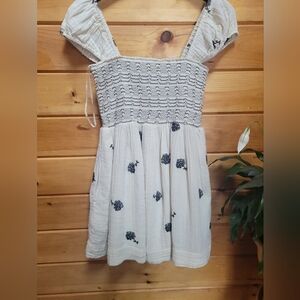Free People Adorable Cotton Dress Worn On Or Off Shoulder Small Read Description